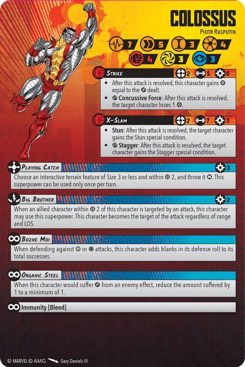 Colossus injured