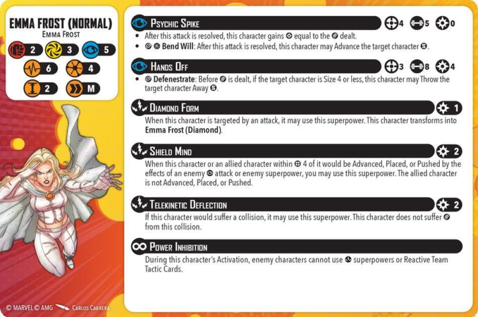 Emma Frost (Normal) injured