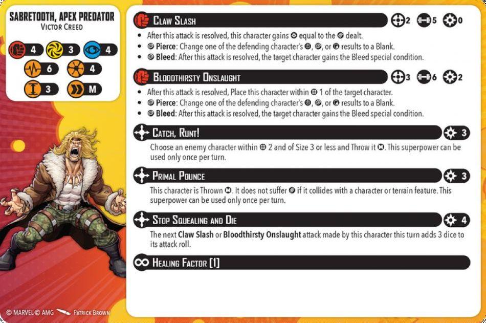 Sabretooth, Apex Predator injured