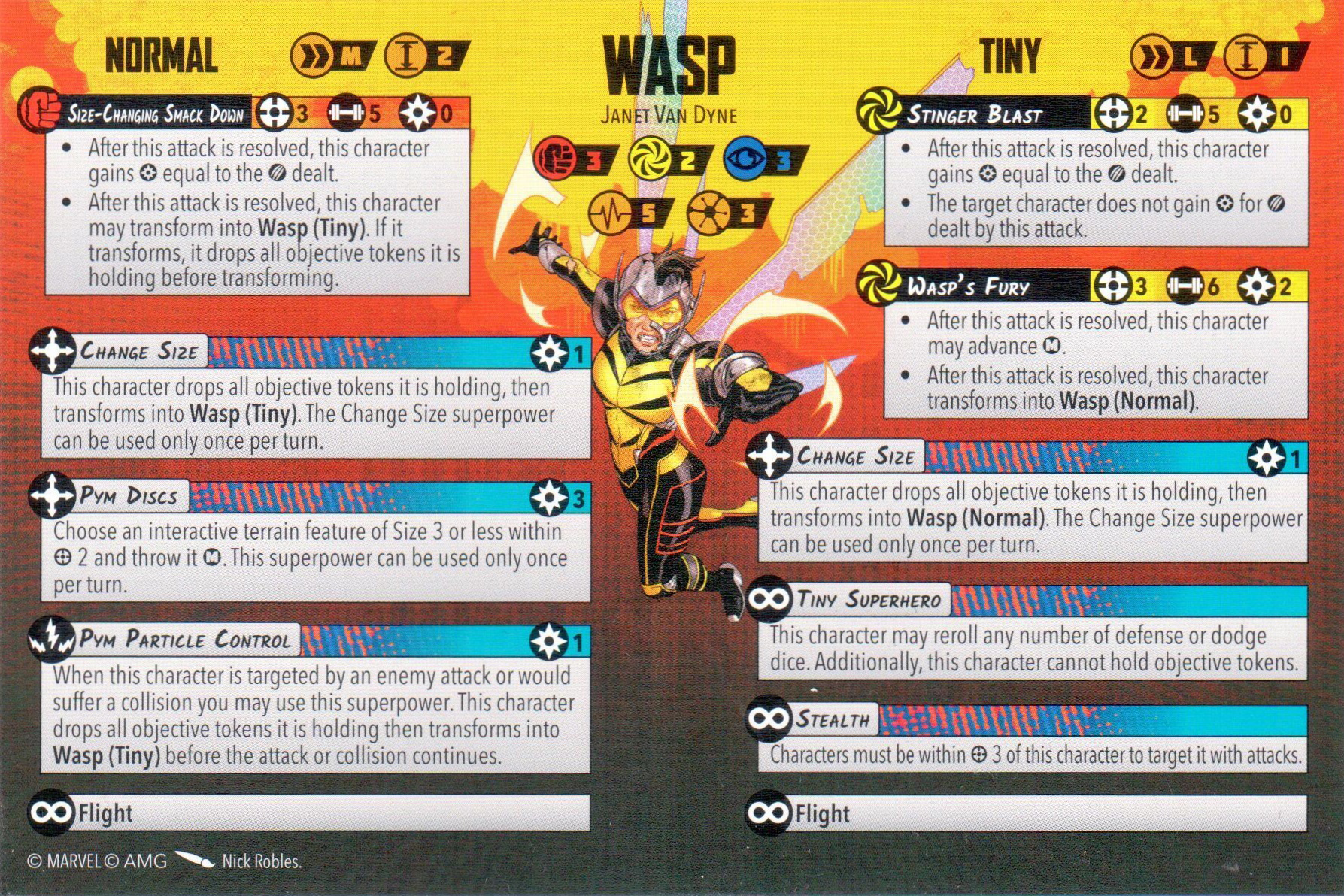 Wasp injured
