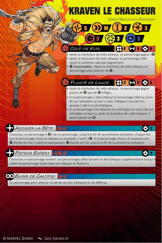 Kraven the Hunter injured