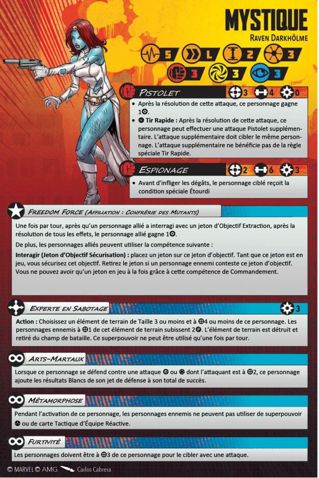 Mystique injured