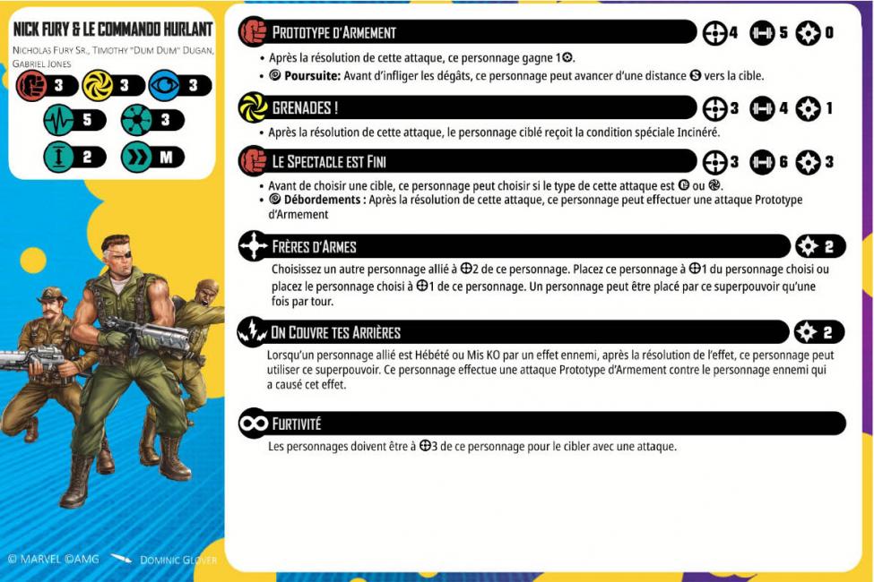 Nick Fury, Sr. & Howling Commandos healthy